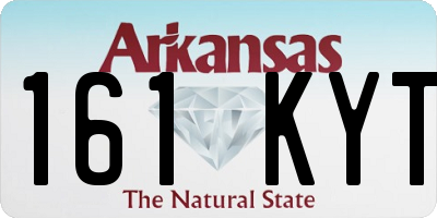AR license plate 161KYT