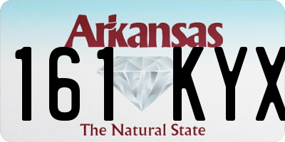 AR license plate 161KYX