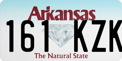 AR license plate 161KZK