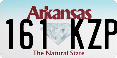 AR license plate 161KZP