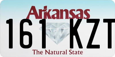 AR license plate 161KZT