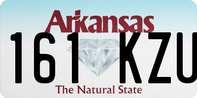 AR license plate 161KZU
