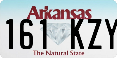 AR license plate 161KZY