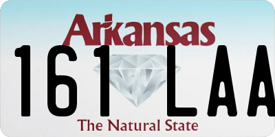 AR license plate 161LAA