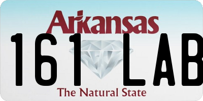 AR license plate 161LAB