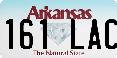 AR license plate 161LAC