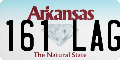 AR license plate 161LAG