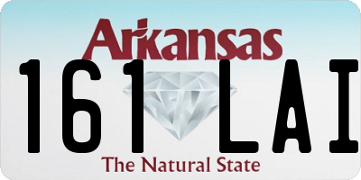 AR license plate 161LAI