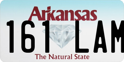 AR license plate 161LAM