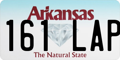 AR license plate 161LAP