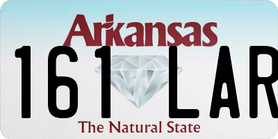 AR license plate 161LAR