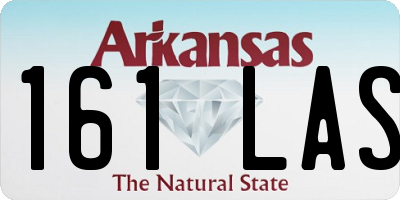 AR license plate 161LAS