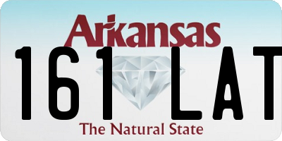 AR license plate 161LAT