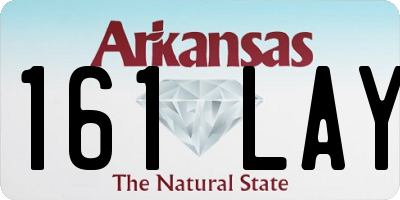 AR license plate 161LAY