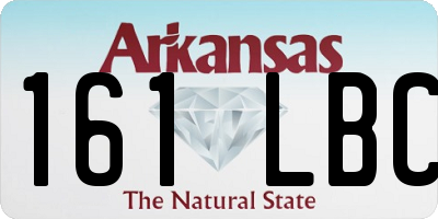 AR license plate 161LBC
