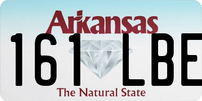AR license plate 161LBE
