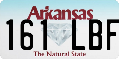 AR license plate 161LBF