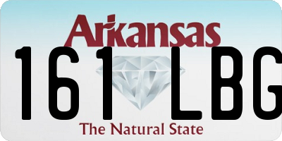 AR license plate 161LBG