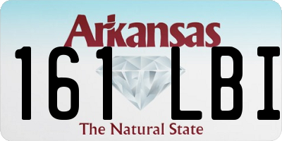AR license plate 161LBI