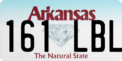 AR license plate 161LBL