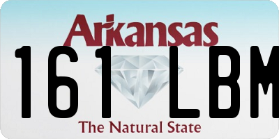 AR license plate 161LBM