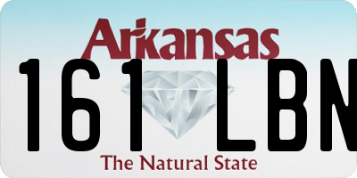 AR license plate 161LBN