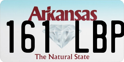 AR license plate 161LBP