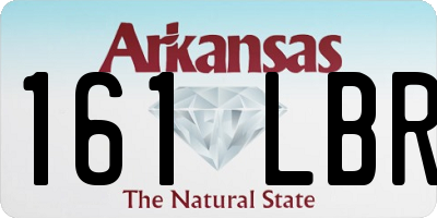AR license plate 161LBR