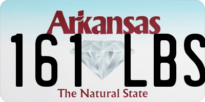 AR license plate 161LBS