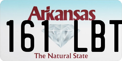 AR license plate 161LBT