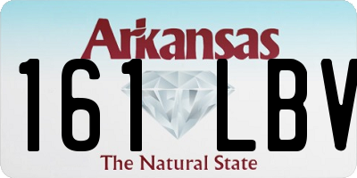 AR license plate 161LBV