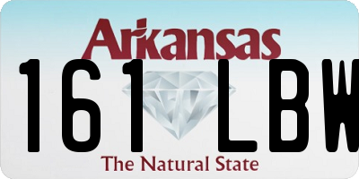 AR license plate 161LBW