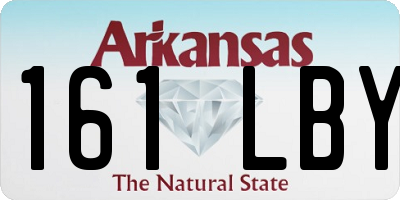 AR license plate 161LBY