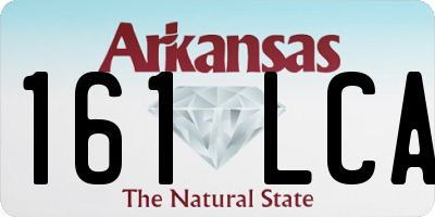 AR license plate 161LCA