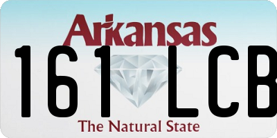 AR license plate 161LCB