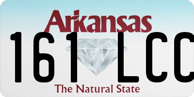 AR license plate 161LCC