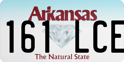 AR license plate 161LCE