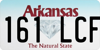 AR license plate 161LCF