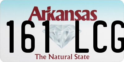 AR license plate 161LCG