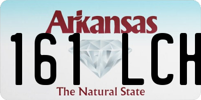 AR license plate 161LCH