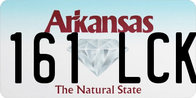 AR license plate 161LCK