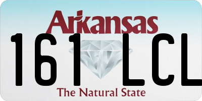 AR license plate 161LCL