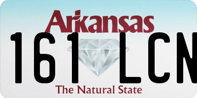 AR license plate 161LCN