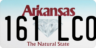 AR license plate 161LCO