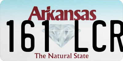 AR license plate 161LCR
