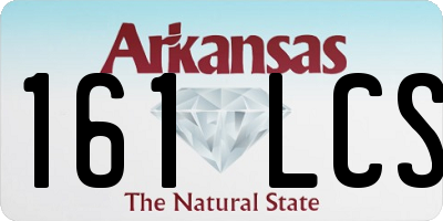 AR license plate 161LCS