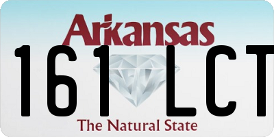 AR license plate 161LCT