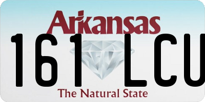 AR license plate 161LCU