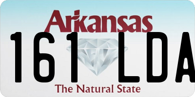 AR license plate 161LDA