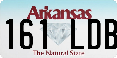 AR license plate 161LDB